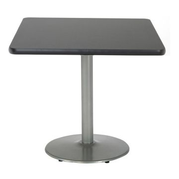 Mode Square Cafe Tables w/ Round Silver Base