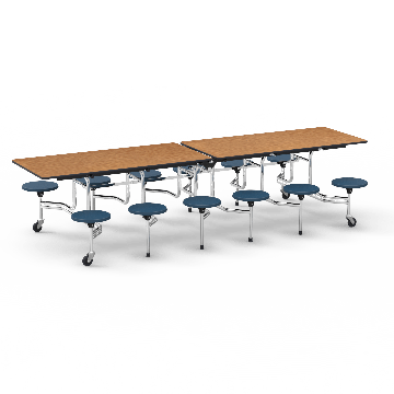 Mobile Folding Stool Cafeteria Tables