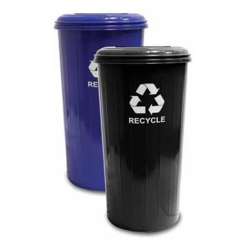 Tall Metal Recycling Containers