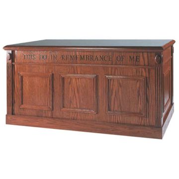 Traditional Style Closed Communion Table