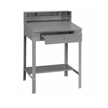 Open Style Foreman's Shop Desk with Lower Shelf
