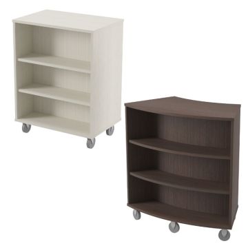 Versa Wood Laminate Mobile Library Bookcases