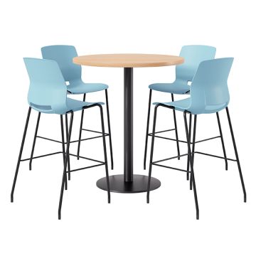 Mode Bar Height Cafe Table with Lola Barstools