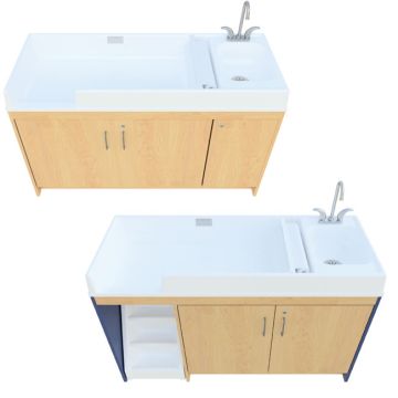 Changing Table with Sink by Tot Mate