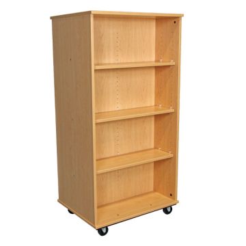 Double Sided Mobile Bookcase (30" W x 23" D x 60" H)