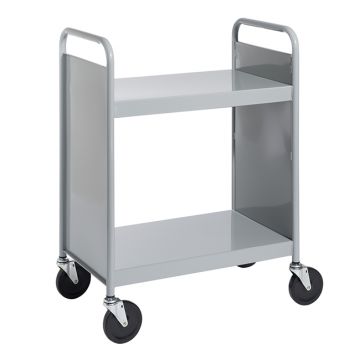 Book Truck w/ 3 Flat Top Shelves - 38"H