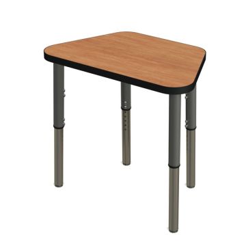 Synergy Adjustable Trapezoid Table -  24'' D X 48'' W