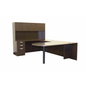 Bullet U-Shape Desk w/ Hutch