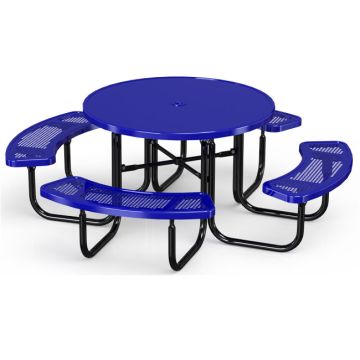 Round Solid Top Outdoor Picnic Tables