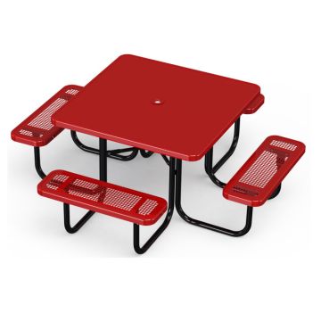 Square Solid Top Outdoor Picnic Tables