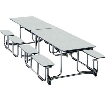 Uniframe Cafeteria Split Bench Table- 12' Long