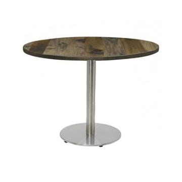 Urban Loft Stainless Steel Base Cafe Tables