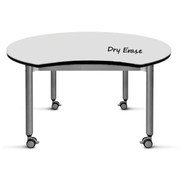 Versatilis Dry Erase Non-Folding Table (34'' Crescent)