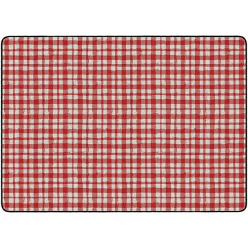 Watercolor Gingham Carpet