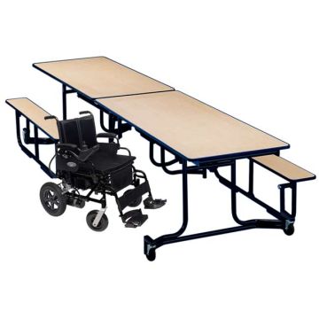 Uniframe Wheelchair Accessible Cafeteria Tables w/ Stools