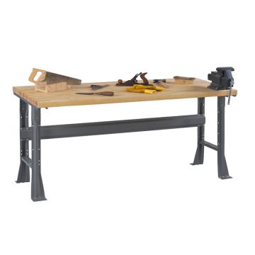 Hardwood Top Workbenches with Flared Legs