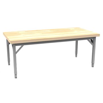 TORO Rectangle Table with Butcher Block Top (30" x 60")