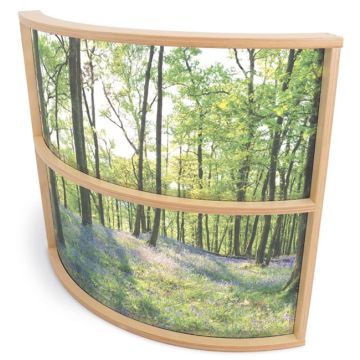 Nature View Curved Divider Panel - 36''H