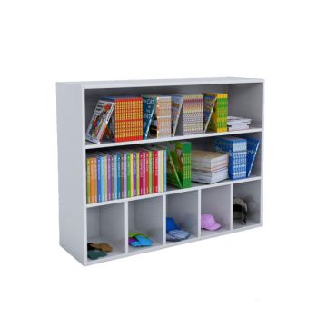 Whitney White Cubby & Shelf Cabinet