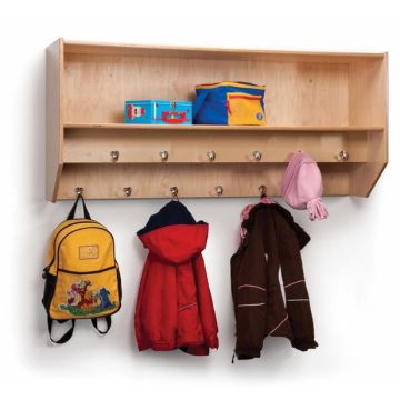 Double Row Wall Mount Coat Rack