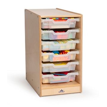 Clear Tray Rolling Storage Center