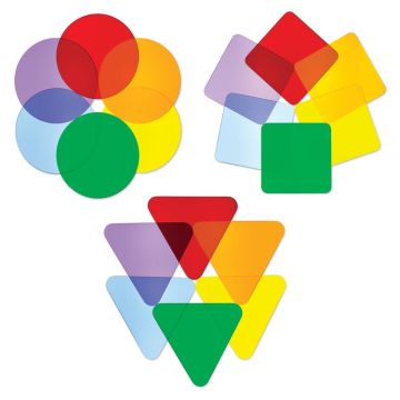 Color Wheel Acrylic Shapes