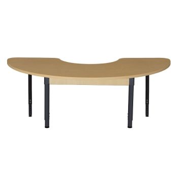 Activity Table w/ Adjustable Legs (22'' x 64'' Half Round)