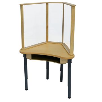 Synergy Desk with Sneeze Guard - 30''W x 24''D