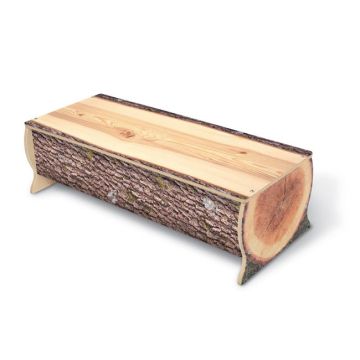 preschool and daycare log shaped bench by whitney brothers