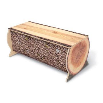 Daycare and preschool log bench by Whitney Brothers