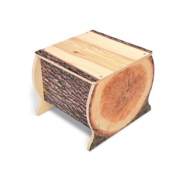 Log shaped indoor preschool bench by Whitney Brothers