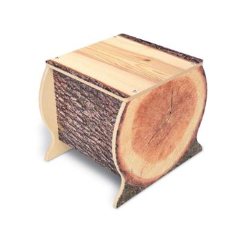 Indoor preschool log bench by Whitney Brothers