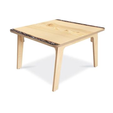 Nature View Live Edge Square Table - 22" H