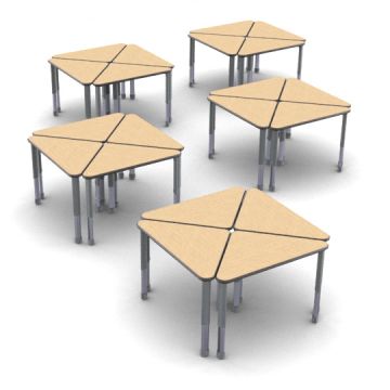 Classroom Set of 20 Wing Desks