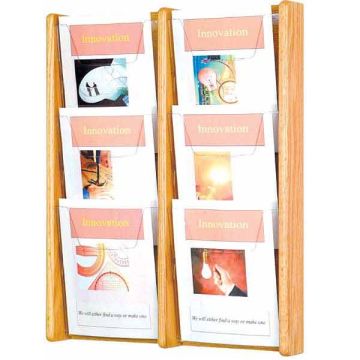 Stance Oak and Acrylic Literature Displays