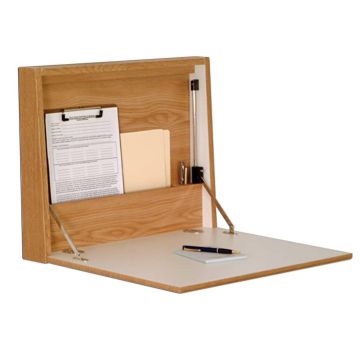 Wall Desk with Hinged Closure