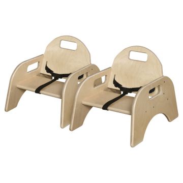 Woodie Chair (5'' H with Seat Belt - Set of 2) (up to 18 Months)