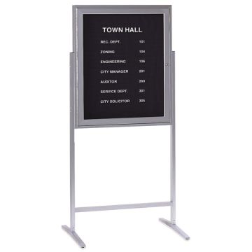 Satin Aluminum Sentry Message Center