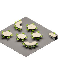 Economy Shapes Desk & Chair Package Set